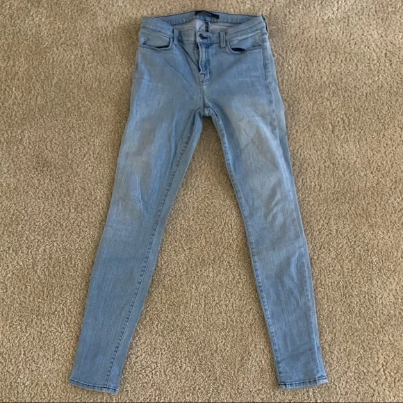 JBrand High Rise Light Wash Skinny Jeans - Picture 1 of 5